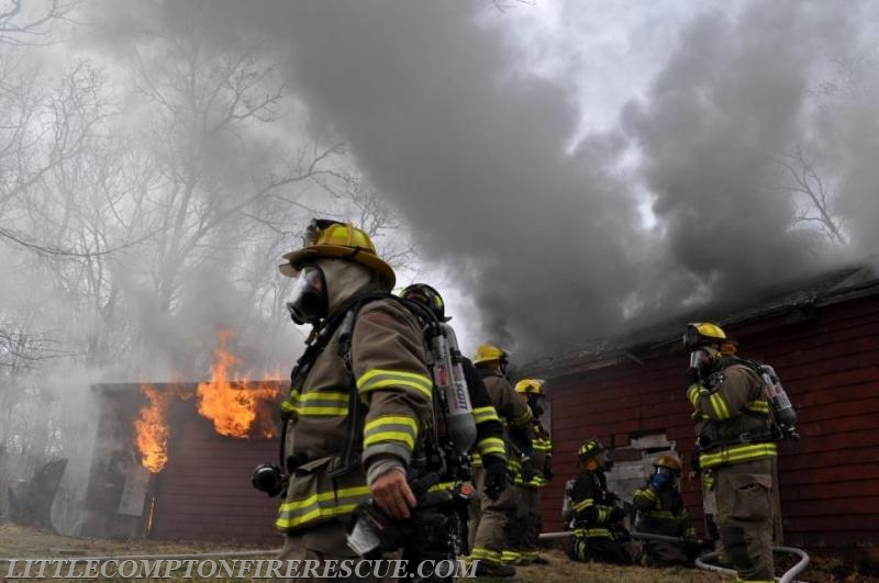 Live Burn Training - Photo Courtesy of Jessica Vandal-Hussey